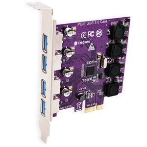 FebSmart FS-U4-Pro Purple (4 Ports PCI Express USB 3.0 Card) Driver
