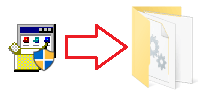 Clic destro sul file EXE → 7-Zip/WinRAR → Estrai