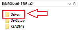 dopo l’estrazione, apri la cartella Driver